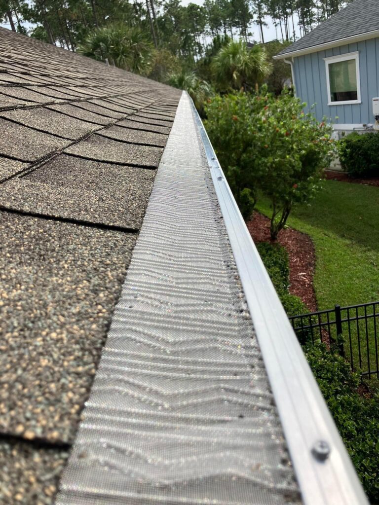 Photo of home with Gutter Guards installed by Top 904 Gutters in Nassau County, Florida.